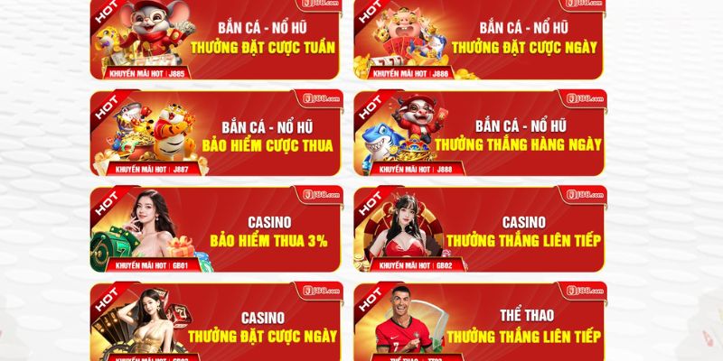 Ưu đãi tại chuyên mục casino